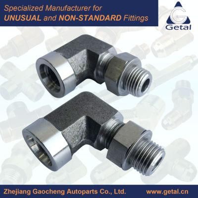 90&deg; Elbow 9/16-18unf-2b Female to 9/16-18unf-2A Male Thread Nwo Tube Hydraulic Fittings