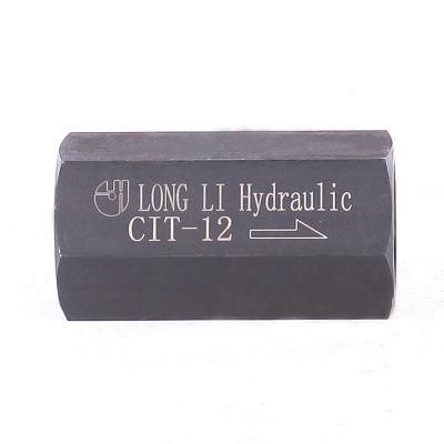 CIT12 Yuken Type Hydraulic Check In line Fluid Valve