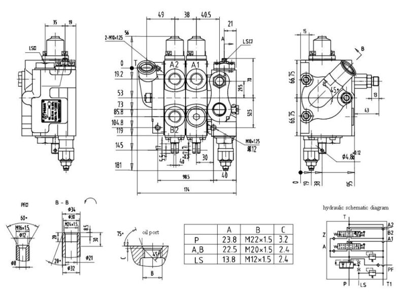 High Pressure Hydraulic Flow Control Valve Ycdbd2-F20L