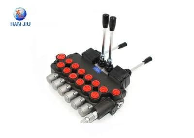 Joystick Hydraulic Directional Control Monoblock Valve for Tractor Loader, 6 Spools, 11 Gpm, SAE Ports