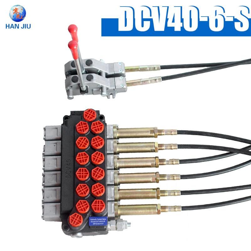 Heavy Duty Sectional Control Valve High Pressure Hydraulic Directional Valve with Cable