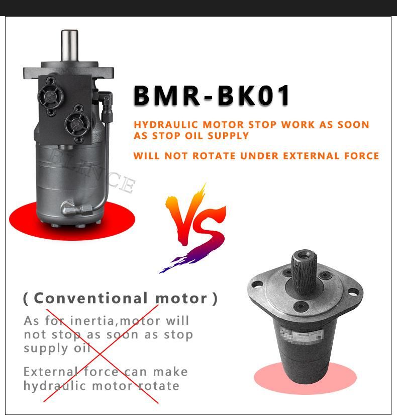 Hydraulic Shoe Machine Brake Motor Bmr-Bk01 Hydraulic Motor with Brake
