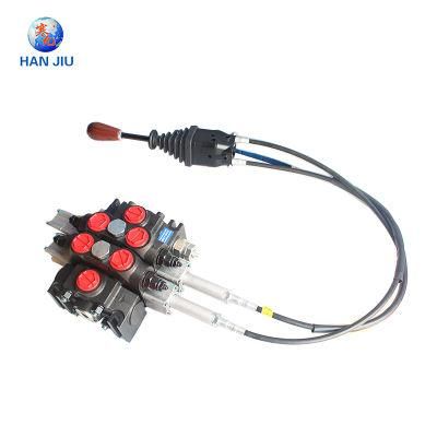 2 Spool Joystick Hydraulic Control Valve