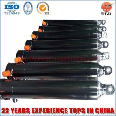 Front End 30t Lifting Hyva Type Telescopic Hydraulic Cylinder for Trailer