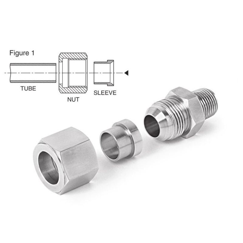 Yc-Lok 37 Degree Flared Jic Nut for 3-Piecetube Assembly