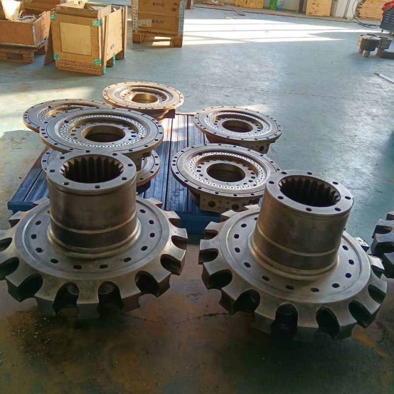 Hagglunds Radial Piston Hydraulic Motor Drive System Including Hydraulic Valve and Speed Reducer.