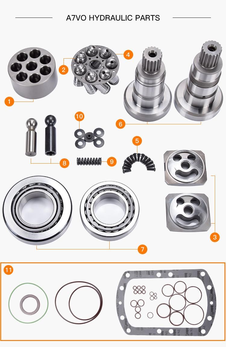 A7vo Hydraulic Pump Parts - Valve Plate with Bosch Rexroth