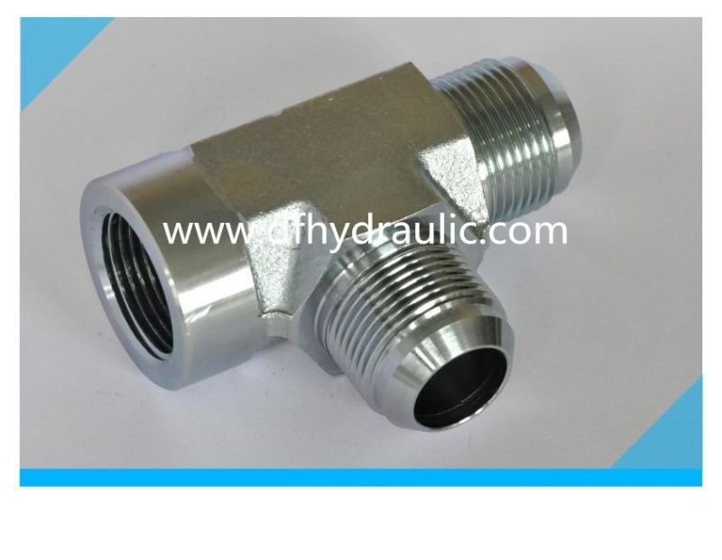 Steel Tee Ype Jic/NPT Male Thread Adapter