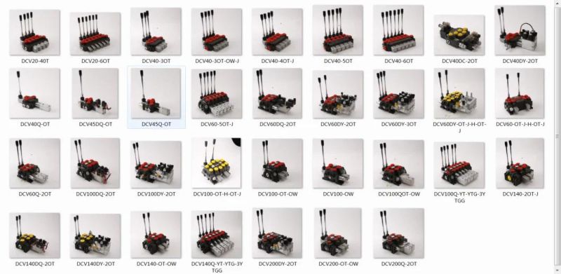 Pneumatic Control High Pressure Dcv60q-5 5spools 350bar