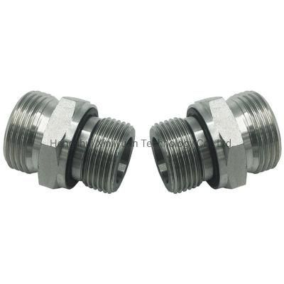 Double Hexagonal Female Hydraulic Fitting and Steel Hose Adaptor