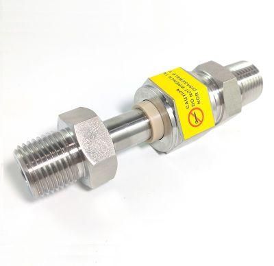 SS316 Stainless Steel Dielectric Tube Fitting 1/2 NPT Thread Pipe Fitting