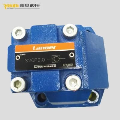 One Way Valve S20p for Hydraulic Power Station Lander Brand