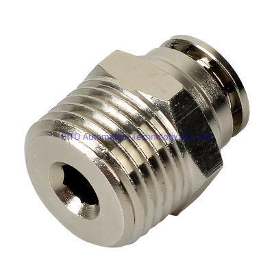 Straight PC Brass Fittings/Hydraulic Push in Fitting PC4/PC6-02/PC8-03