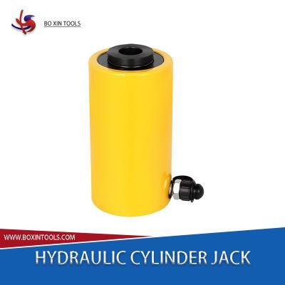 30 Ton 100mm Stroke Single Acting Hydraulic Hollow Plunger Cylinder