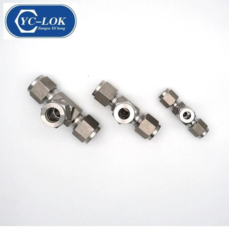 Yc-Ut Stainless Steel Union Tee Hydraulic Tube Fittings