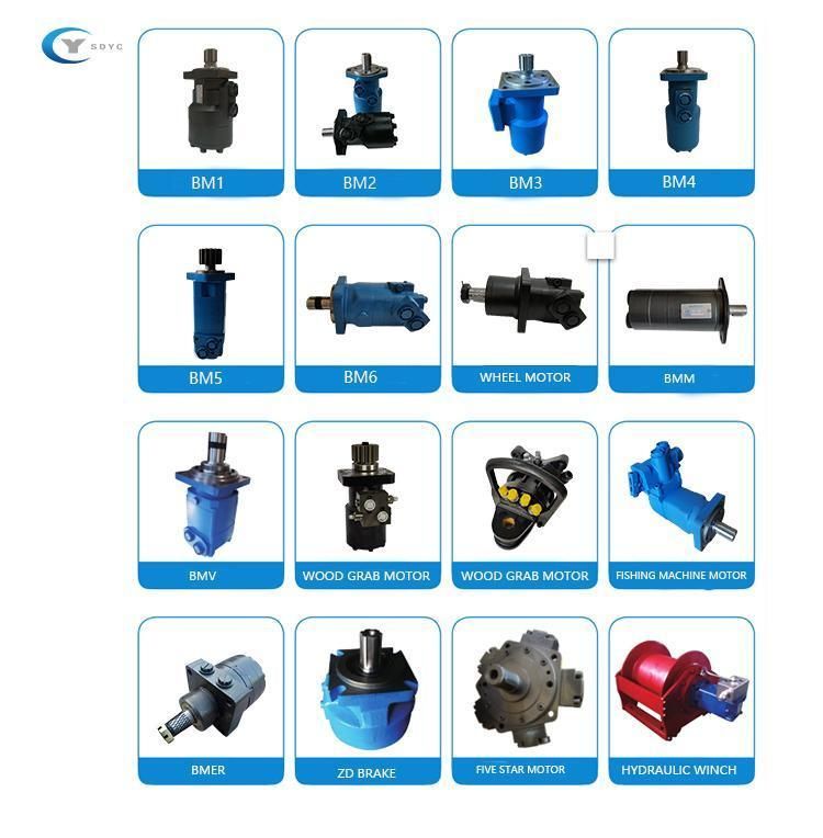 Small Hydraulic Machinery Parts Bmm/Omm 8/12.5/20/32/40/50 Orbital Motor 1.9kg-2.4kg