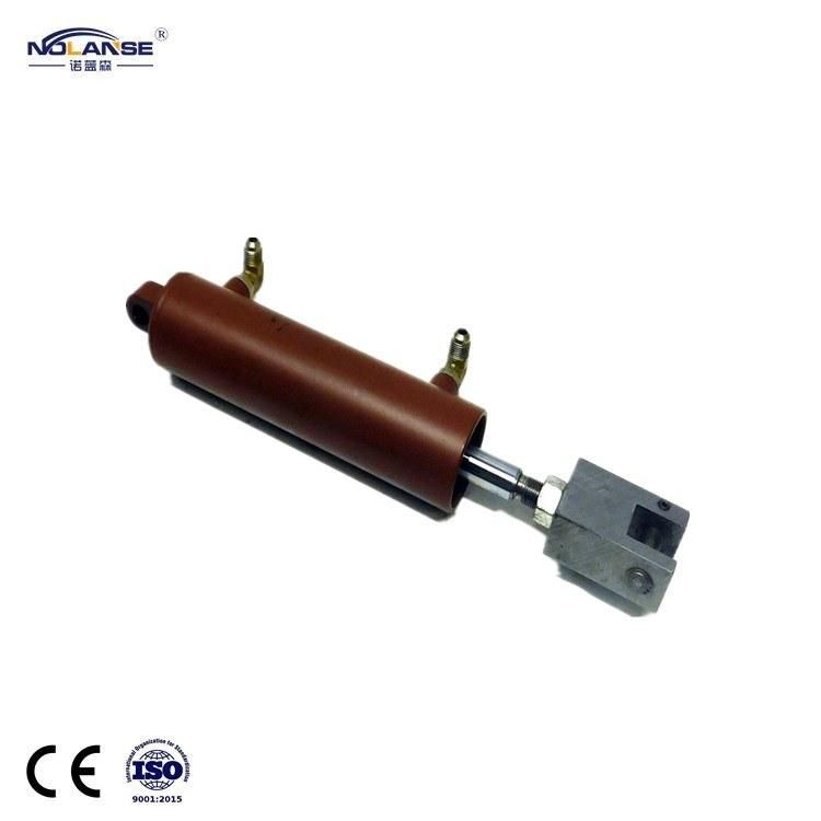 Long Arm Single Acting Low Height Motor Grader Hydraulic Cylinder for Agricultural Trailer with Foot Pump