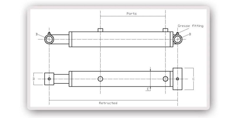 Factory Price Small Middle Large Telescopic Crane Hydraulic Cylinder for Log Splitter