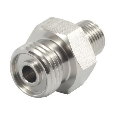 Metric Flat O Ring Tube Fitting Adaptor