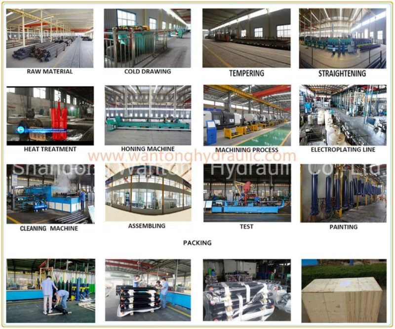 Multi Stage Hydraulic Cylinder for End Dump Semi-Trailers