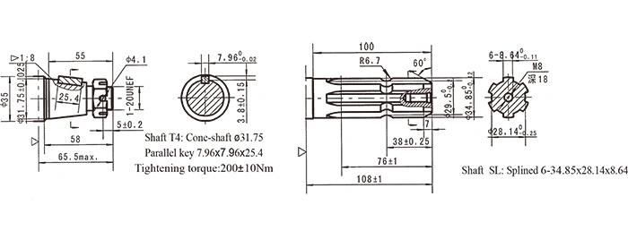 3115347386 High Torque Motor Atlas Copco Rock Drills Spare Parts