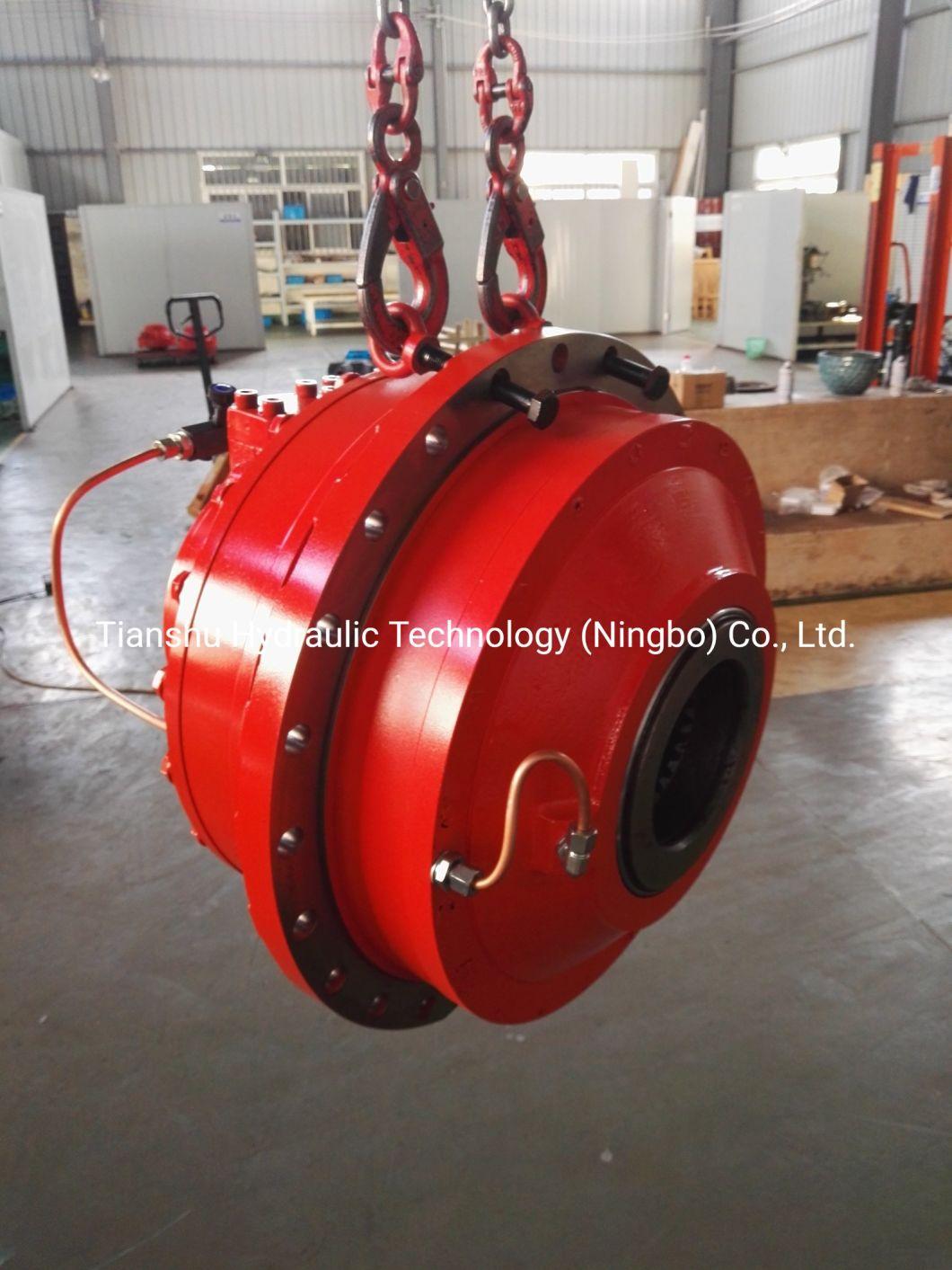 Hagglunds Radial Piston Hydraulic Motor Drive System Including Hydraulic Valve and Speed Reducer.