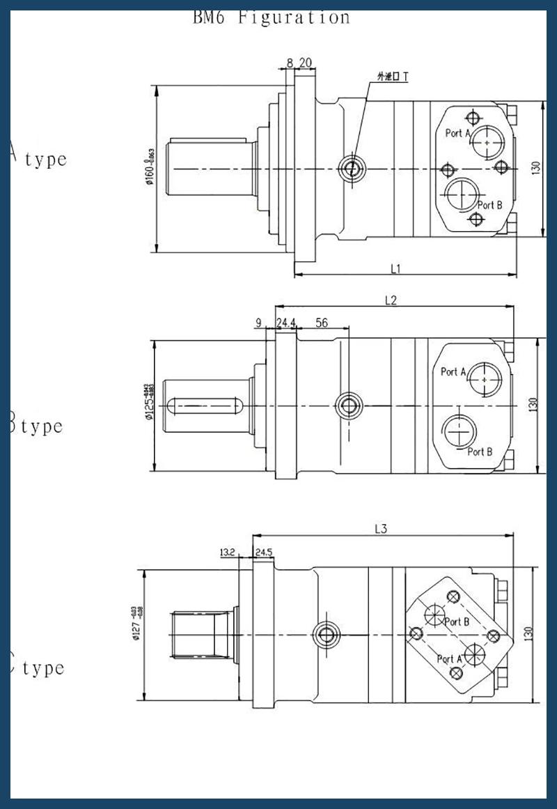 Orbital Hydraulic Motor for Construction Machinery (BM6-395)