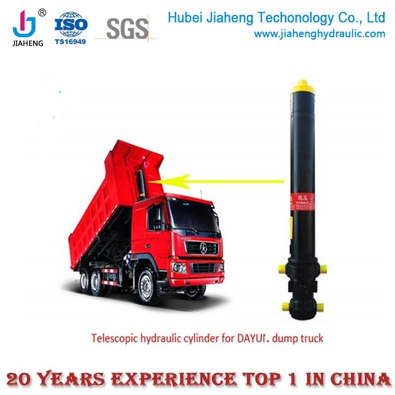 Jiaheng Brand Hydraulic Cylinder  for Sale Dump Truck Hydraulic Parts Front End Telescopic Hydraulic Cylinders