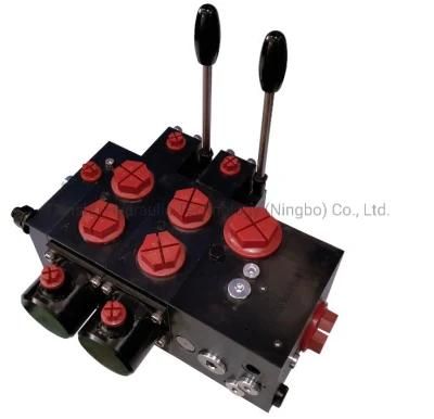 Multi-Way Directional Spool Hydraulic Sectional Manual Control Valve, Crane Hydraulic Control Valve