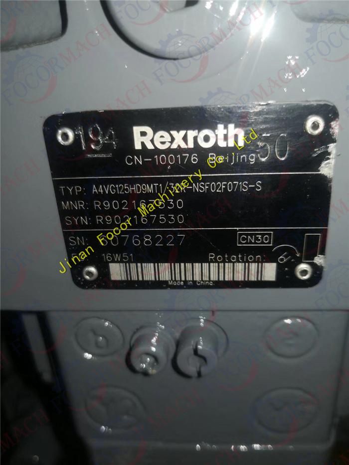 Rexroth Hydraulic Piston Pump A4vg180 with Large Displacement