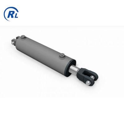 Qingdao Ruilan Provide Double Action Welding Clevis Hydraulic Cylinder with Valve Manifold