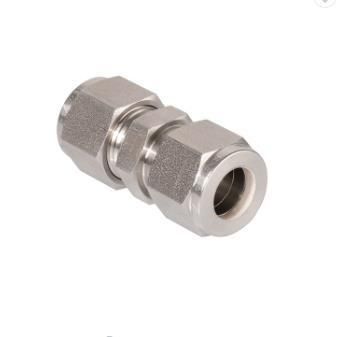 SS316 Stainless Steel O. D. 2inch Double Ferrules Compression Tube Unions Fitting