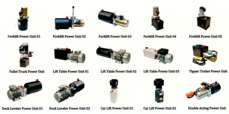 Customized 12V 24V 48V Mini AC Hydraulic System Hydraulic Power Unit for Table Lift Pallet Truck Dock Leveller Snow Plow Tail Gate Forklift Car Lift Truck Stack