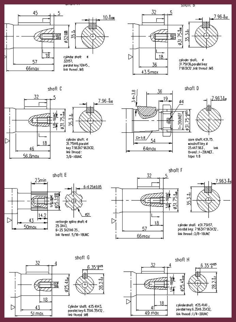 Hydraulic Orbit Motors Repalace with Danfoss (OMS) 2000 (2K) 104 Series