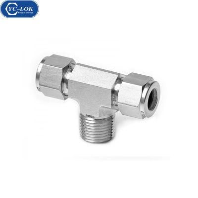 Yc-Mbt Stainless Steel Male Branch Tee Hydraulic Tube Fittings