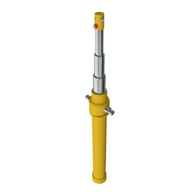 3.5t 3 Ton Telescopic Hydraulic Cylinder