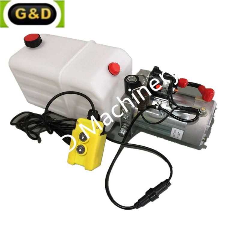 Hydraulic Power Unit Double Acting 12 Voltage DC Poly Tank