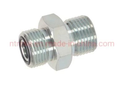 Galvanized Carbon Steel High Pressure BSPP Male Thread Orfs Fittings