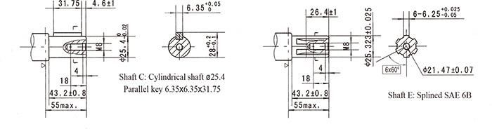 Hydraulic Auger Attachment Hydraulic Motor Bmr100 / OMR100