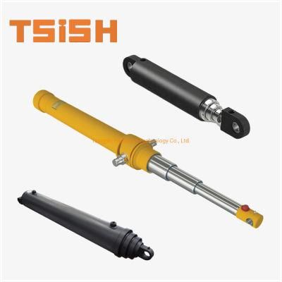 Multi 3 Stage Dump Truck Hydraulic Cylinder Telescopic Kind Cusom Hoist Parker