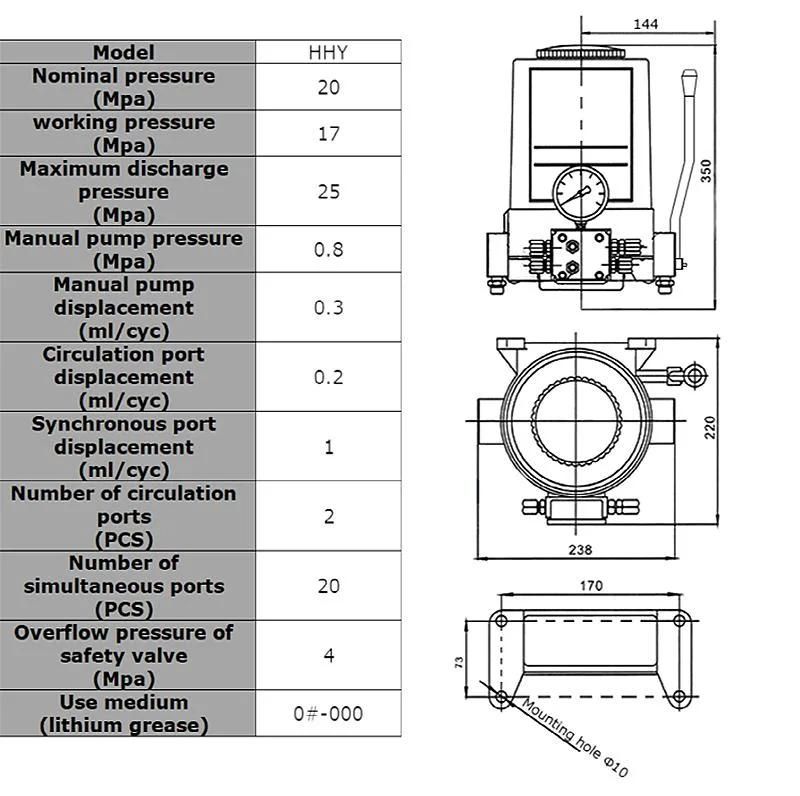 Hydraulic Manual Automatic Synchronization Lubrication Pump