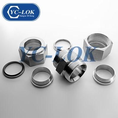Swagelok SS316 Stainless Steel/Brass with Hexagon Nut Straight Hydraulic Tube Fittings
