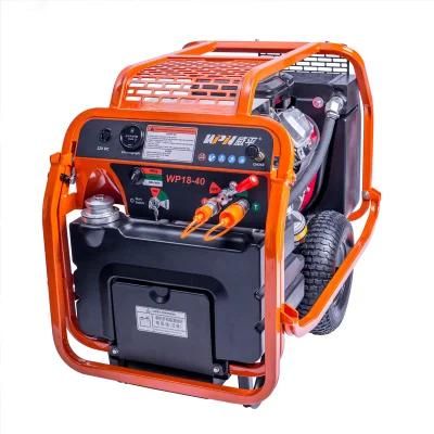 Wp18-40 Hydraulic Power Unit, Portable Hydraulic Power Pack, 18 HP Engine, Powerful Engine, Double-Cylinder Engine, Electric Start, Low Noise