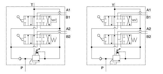 ZS-L20-YT-30 Hydraulic pilot manual control differential pressure directional valve