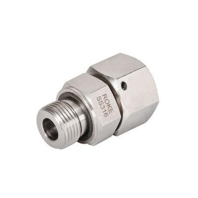 Stainless Steel Hydraulic Fittings Light 6L-42L Single Ferrule Swivel Connector