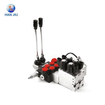 Mobile 40L/Min 24V Manual Electric Control Valve Hydraulic Pneumatic Valve