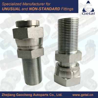 Steel Hydraulic Fitting Long Orfs to Swivel Face Seal