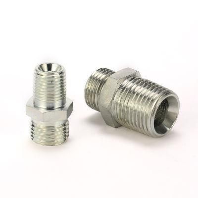 Male Metric 24deg Cone/Male BSPT Straight Adaptor