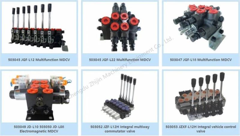 Hydraulic Multiple Directional Control Valve Hydraulic Gear Pump Hydraulic Cylinder