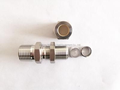 Ss Double Ferrules Metric Tube Fittings Bulkhead Union 2mm to 38mm